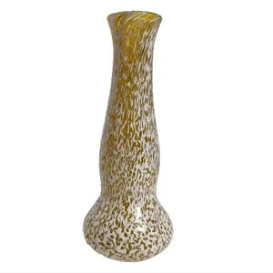 Vintage Robert Eickholt spatter glass art glass vase